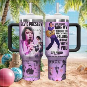 Elvis Presley “Falling In Love With You” Signature 40oz Tumbler