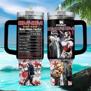 Eminem Rap God Nutrition Facts Slim Shady Graffiti 40oz Tumbler