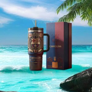 FC Barcelona “Més Que Un Club” Official Crest 40oz Tumbler