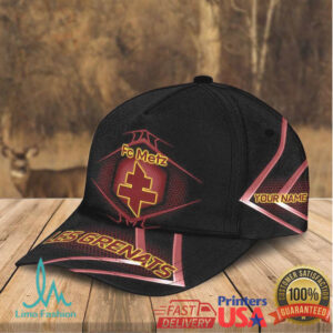 Fc Metz Les Grenats Custom Maroon Graphic Cap