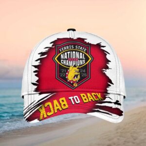Ferris State Bulldogs 2025 National Champions Back To Back Trophy Hat