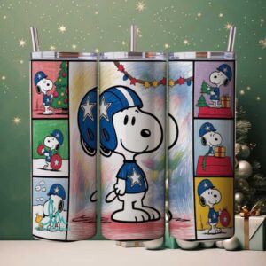 Festive Peanuts & Dallas Cowboys Insulated Tumbler Festive Peanuts & Dallas Cowboys Insulated Tumbler
