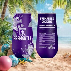 Fremantle Dockers Afl Nutrition Facts Purple Tumbler Design