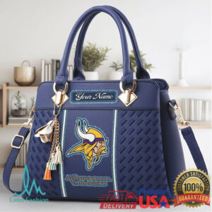 Game Day Glamour Custom Vikings Personalized Tote Bag