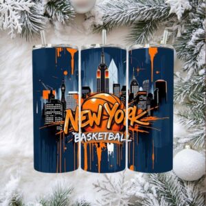 Game Day New York Basketball Skinny Tumbler