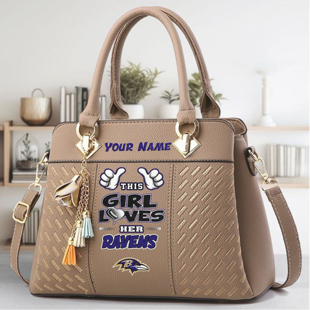 Game Day Ready! Baltimore Ravens Team Spirit Tote Bag with Custom Name Game Day Ready! Baltimore Ravens Team Spirit Tote Bag with Custom Name