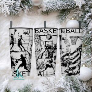 Game On Basketball Action Tumbler Wrap SVG