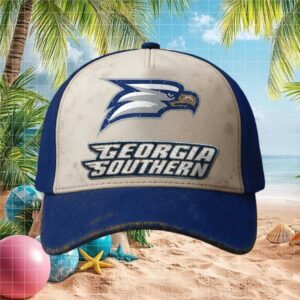 Georgia Southern Eagles Nike 2024 Sideline Club Adjustable Cap NavyCream