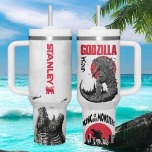 Godzilla King of the Monsters Japanese Sunset 40oz Tumbler Wrap