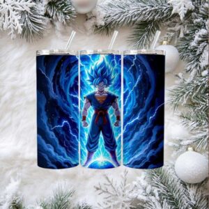 Goku Super Saiyan Blue Power Up Tumbler