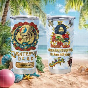 Grateful Dead 60Th Anniversary Jerry Garcia Tumbler