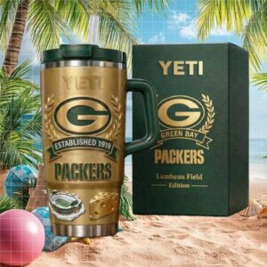Green Bay Packers Lambeau Field Edition Yeti Tumbler with Straw