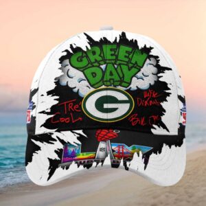 Green Bay Packers x Green Day Band Logo NFL Mashup Cap.jfif