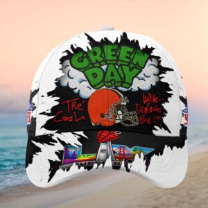 Green Day x Cleveland Browns NFL Super Bowl LVIII Custom Hat.jfif
