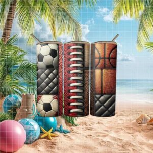 Gridiron & Goalposts Sports Drinkware Tumbler
