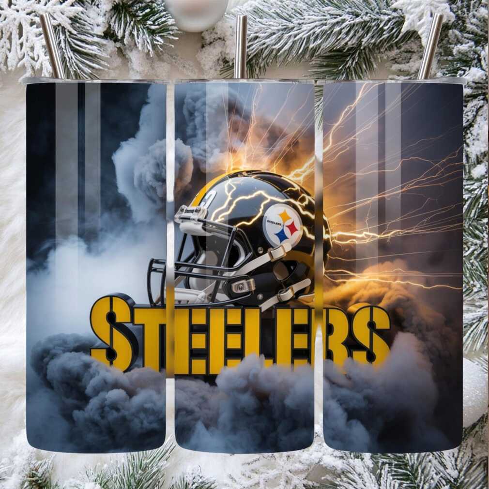 Helmet & Lightning Steelers Tumbler Helmet & Lightning Steelers Tumbler
