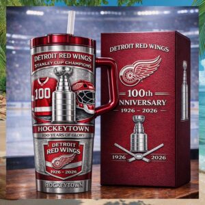 Hockeytown 100 Years of Glory Commemorative Tumbler
