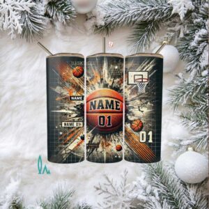 Hoops & Hustle NameNumber Tumbler