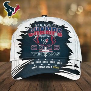 Houston Texans 2025 AFC South Division Champions Adjustable Hat Houston Texans 2025 AFC South Division Champions Adjustable Hat