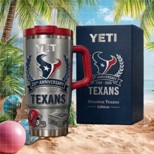 Houston Texans 25th Anniversary NFL Fan Edition 40oz Insulated Tumbler