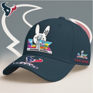 Houston Texans Super Bowl Lix Bad Bunny Personalized Cap