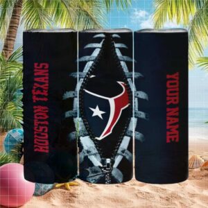 Houston Texans Tumbler Ribcage Custom Name Tumbler Design