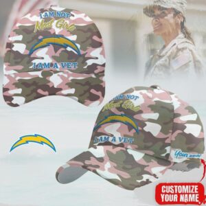 I Am Not Most Girls I Am A Vet Los Angeles Chargers Custom Camo Cap