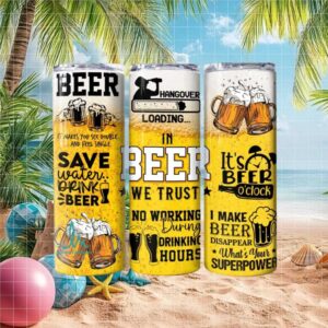 In Beer We Trust & Beer O'Clock Tumblers