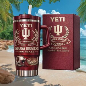 Indiana Hoosiers 206th Anniversary Official College Football Fan Edition Tumbler