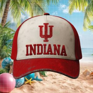 Indiana University Distressed Graphic Trucker Hat