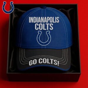 Indianapolis Colts Blue & Black Structured Cap