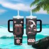 Indianapolis Colts Nfl Gold Floral Horse Custom Tumbler Indianapolis Colts Nfl Gold Floral Horse Custom Tumbler