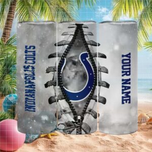 Indianapolis Colts Tumbler Ribcage Custom Name Tumbler Design