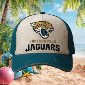Jacksonville Jaguars Distressed Logo Baseball Cap