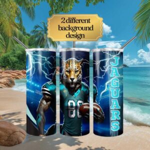 Jacksonville Jaguars Gameday Lightning Tumbler