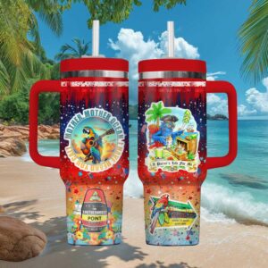 Jimmy Buffett Mother Mother Ocean Key West Pirate Parrot 40oz Tumbler