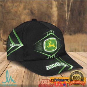 John Deere Classic Logo Custom Name Green Cap
