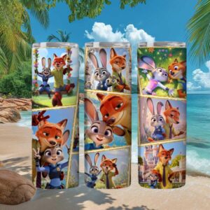 Judy Hopps & Nick Wilde Zootopia Tumbler