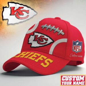Kansas City Chiefs Custom Name Personalized NFL Cap