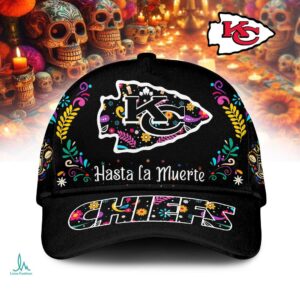 Kansas City Chiefs Día de los Muertos Hasta la Muerte Cap