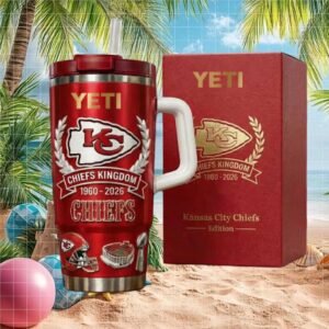 Kansas City Chiefs Kingdom 1960 2026 Anniversary Edition Red Insulated Tumbler