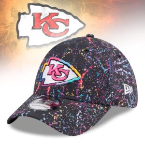 Kansas City Chiefs New Era Black 2025 NFL Crucial Catch 39THIRTY Flex Hat