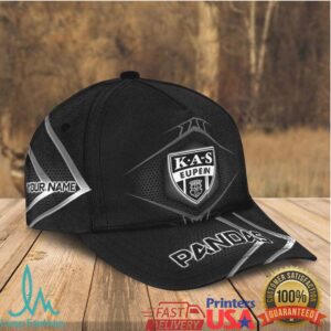 Kas Eupen Pandas Custom Black Mesh Baseball Cap
