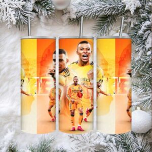 Kylian Mbappé Inspired Soccer Fan Gift Tumbler