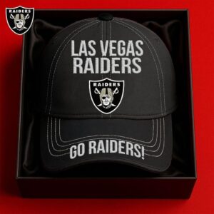 Las Vegas Raiders Black White Fundamentals Trucker Adjustable Hat