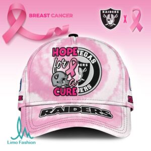 Las Vegas Raiders 'For A Cure' Pink Tie Dye Cap