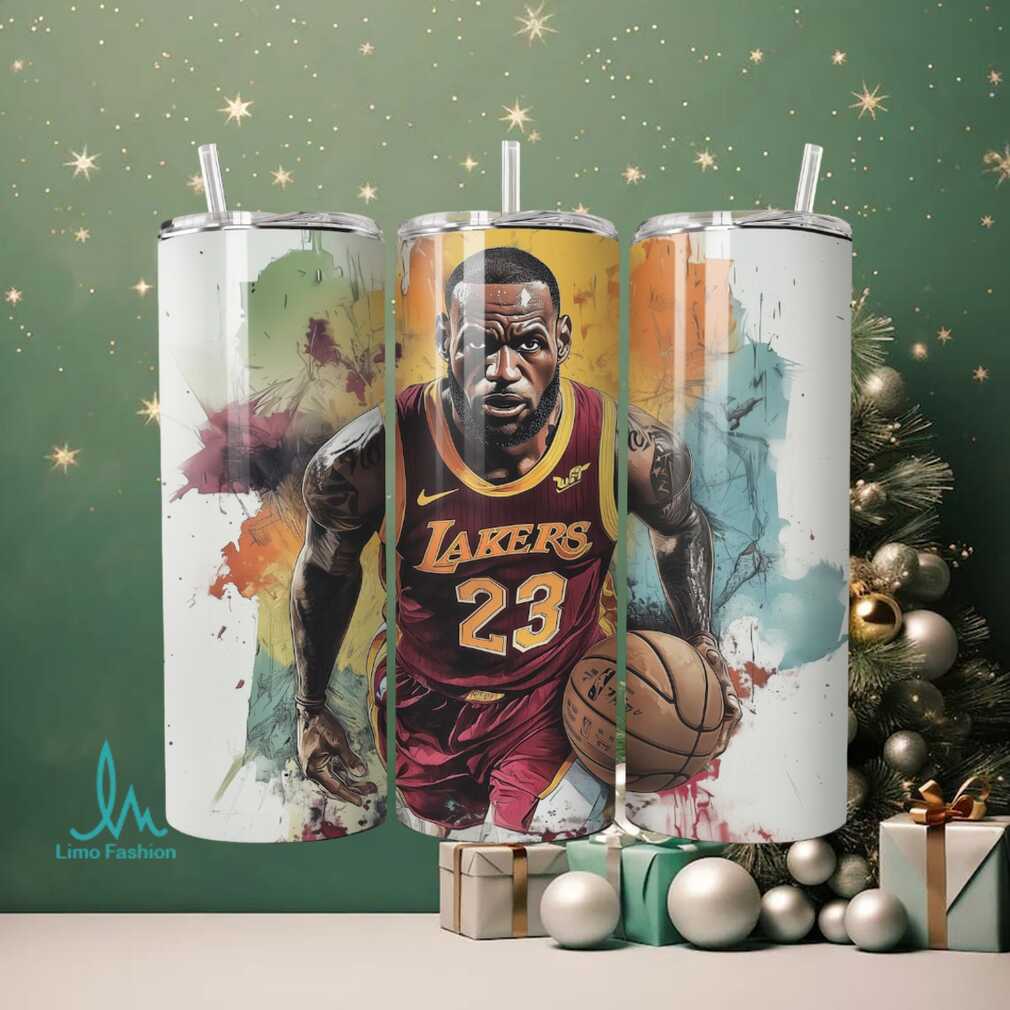 LeBron James Lakers Tumbler 20oz Basketball Fan Gift LeBron James Lakers Tumbler 20oz Basketball Fan Gift