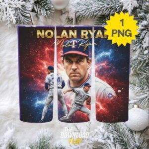 Legendary Nolan Ryan Texas Rangers Baseball Tumbler