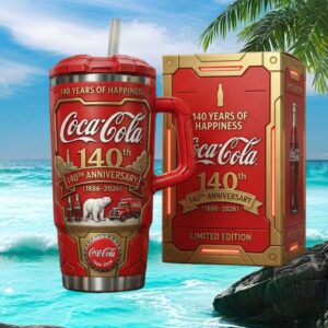 Limited Edition Coca Cola 140th Anniversary 1886 2026 Tumbler