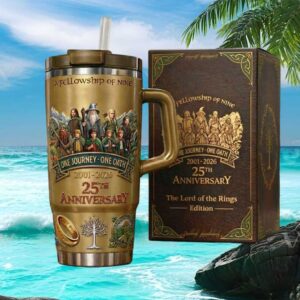 Lord of the Rings 25th Anniversary 40oz Tumbler One Journey One Oath Fellowship Tumbler